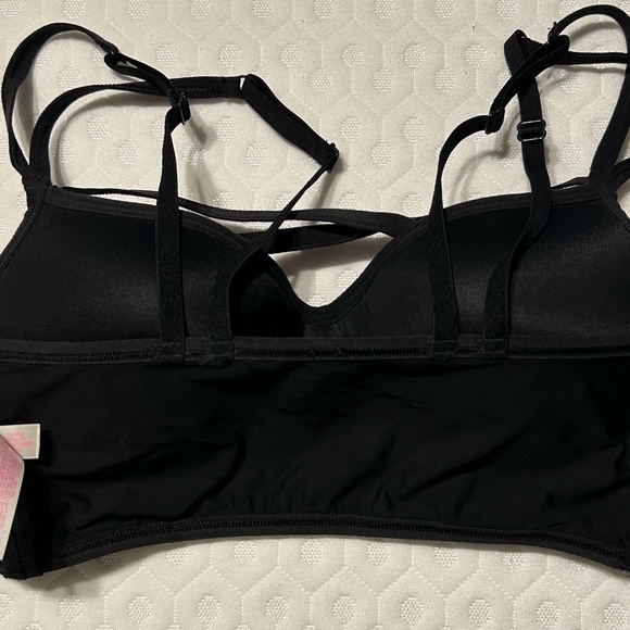 Victoria’s Secret PINK Black Strappy Women's Wireless Bra - Picture 5 of 8